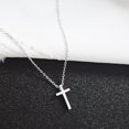 thumbnail image 4 of Cross Necklace for Men, Silver Cross Pendant Necklace for Men, 4 of 4