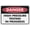 Warning Sign 4, variant on Danger High Pressure Testing In Progress Sign 8"x12"es Metal Aluminum Signs, Weather Resistant, Weatherproof, Indoor Or Outdoor