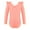 Orange Pink, variant on Alvivi Girls Ruffle Shoulder Ballet Dance Gym Leotard One Piece Long Sleeve Crisscross Bodysuit Orange Pink 13-14