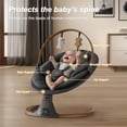 thumbnail image 3 of Baby Swing Monamii Bluetooth con altavoz de música de 5 velocidades, color negro, 3 of 6