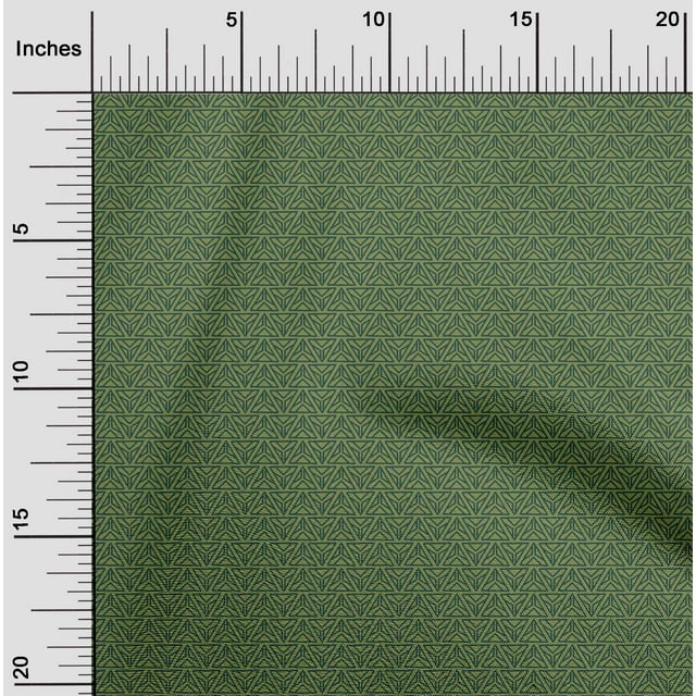 oneOone Tissu en Coton Imprimé Bloc Triangle au Mètre 56 Pouces de Large