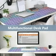 thumbnail image 6 of Abstract Geometry Rainbow Print Desk Mats Large Mouse Pad Long Keyboard Computer Rubber Base Non-Slip Mats Accessories Decor for Office Home 23.6"x47.2", 6 of 9