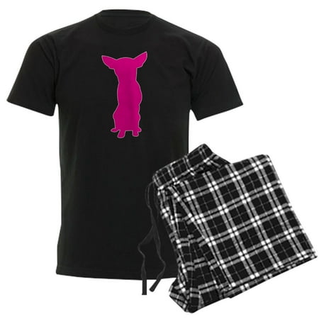 CafePress - Chihuahua Silhouette Men's Dark Pajamas - Men's Dark Loose Fit Cotton Pajama Set