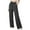 Gray, variant on HAiming Women High Waisted Drawstring Wide Leg Cargo Pants Trendy Casual Solid Color Pants with Pockets