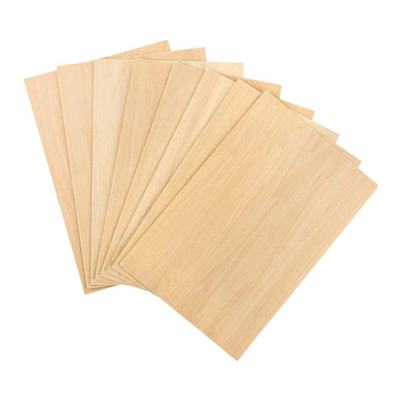 Virenlux Wood Boards for Crafts 4x6" 0.08inch Thin Unfinished Natural Wooden Fiberboard Pieces Art Chipboard Sheets Blank Hardboard Panels Planks for DIY Projects Scrapbooking Home Decoration