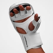 Hayabusa T3 7oz Hybrid Mixed Martial Arts Gloves, White/Grey Medium