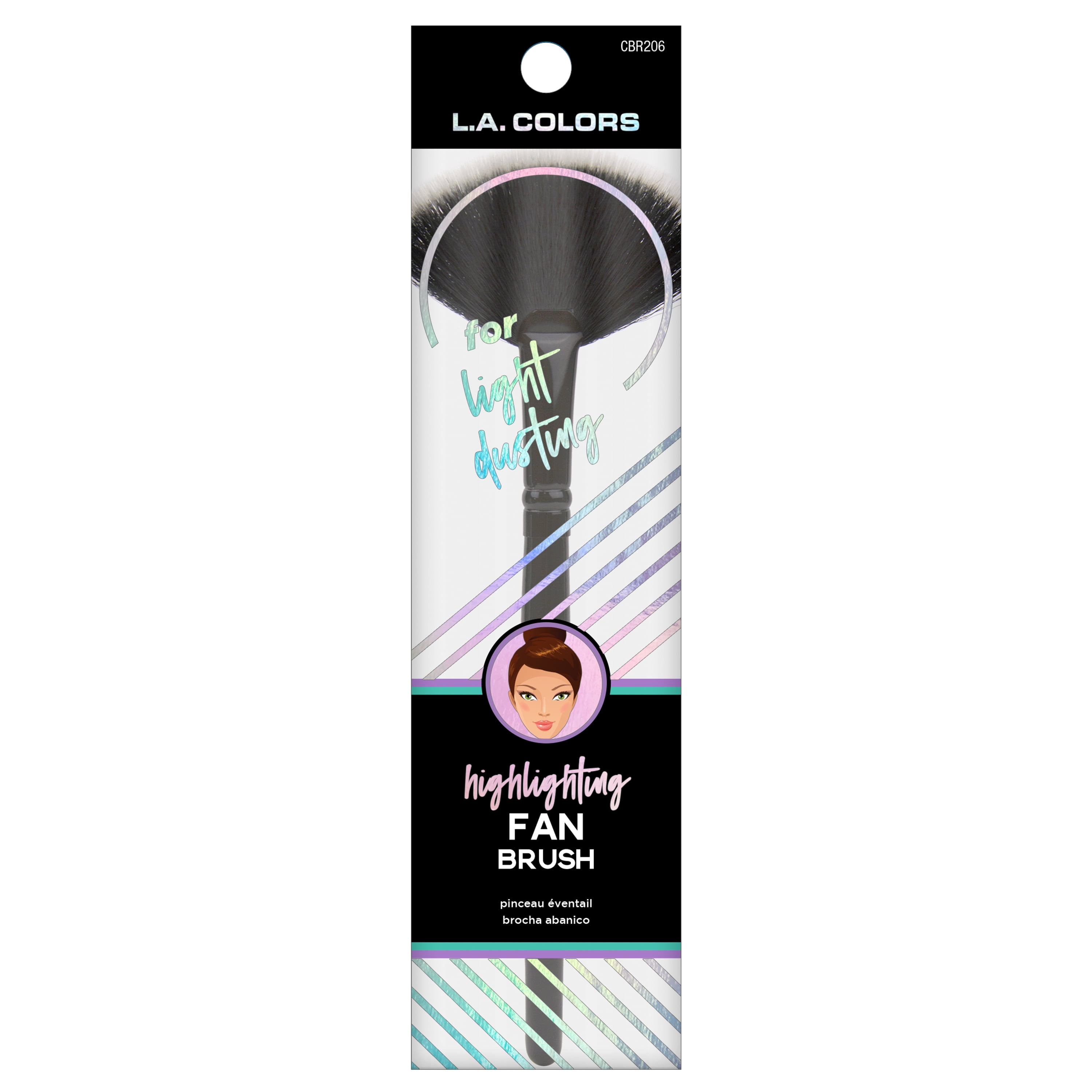 L.A. Colors Signature Highlighter Fan Brush, 1 Piece