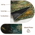 thumbnail image 6 of Round Rug 5Ft Washable Non-Slip, Forest Circle Area Rugs for Living Room Bedroom, Spring Oil Painting Country Cabin Trees Flower Indoor Floor Mats Carpet Runner for Home Decor Aesthetic, 6 of 8