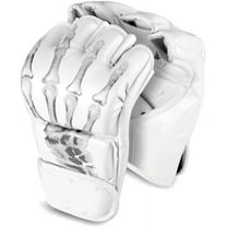 MMA Gloves, Half-Finger Boxing Fight Gloves MMA Mitts with Adjustable Wrist Band UFC Gloves for Sanda Sparring Punching Bag Training (One Size Fits Most)