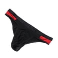thumbnail image 1 of WZXFASHION Mens Sexy Micro Mesh Soft Breathable Underwear Bikini Briefs See-Through Intimates Black One Size, 1 of 5