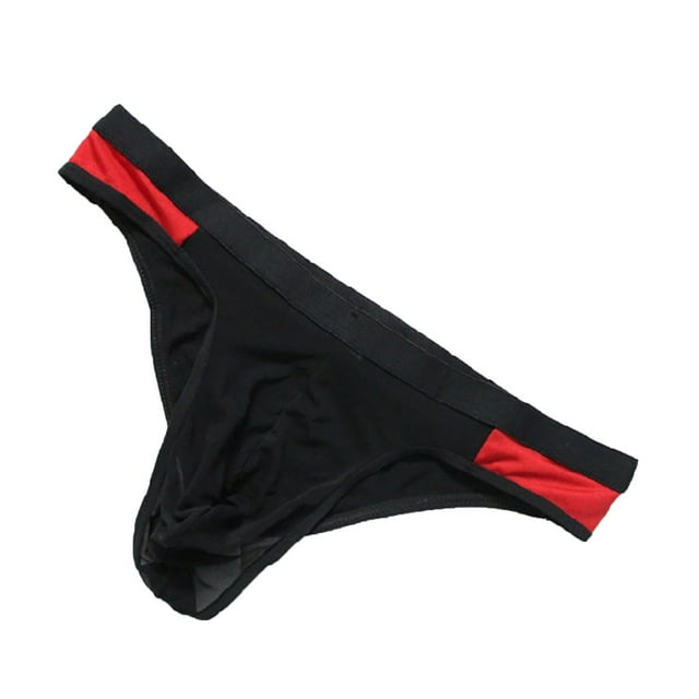 WZXFASHION Mens Sexy Micro Mesh Soft Breathable Underwear Bikini Briefs See-Through Intimates Black One Size