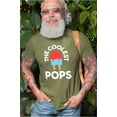 thumbnail image 4 of Men's Coolest Pops T-shirt, Grandpa Funny gifts, Papa Father's day grandpa Tee (Medium Grey), 4 of 6