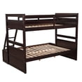 thumbnail image 5 of CLEARANCE! Twin over Full Bunk Bed with Storage - Espresso, 5 of 9