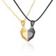thumbnail image 1 of Collar con colgante de CORAZÓN magnético yuxing color dorado plateado y negro, 1 of 5