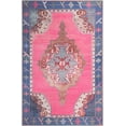 thumbnail image 2 of Unique Loom Timeless Collection Area Rug - Thomas (4' x 6' Rectangle Fuchsia/Blue), 2 of 5