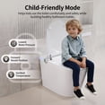 thumbnail image 2 of DeerValley Smart Bidet Toilet: Kids Mode, Foam Shield, Built-in Tank & Pump for Low Pressure, 17.5" ADA Height and LED Display in White DV-1S0360, 2 of 17