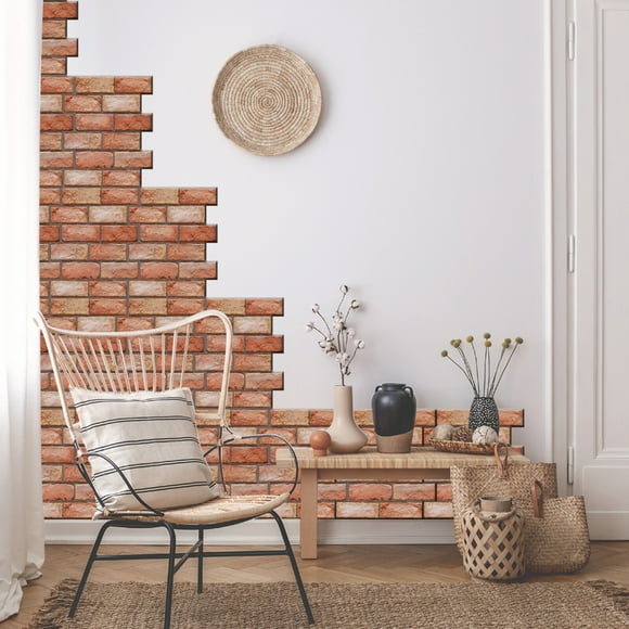 Wallpaper,Pvc Wall Stickers Wallpaper Peel Stick 3 Dimension Red Room Kitchen Countertop Stick Pvc Wall Stickers Room Kitchen Adhesive Wallpaper Peel Dimension Red Brick Wall Stickers Room Dsfen Ziem