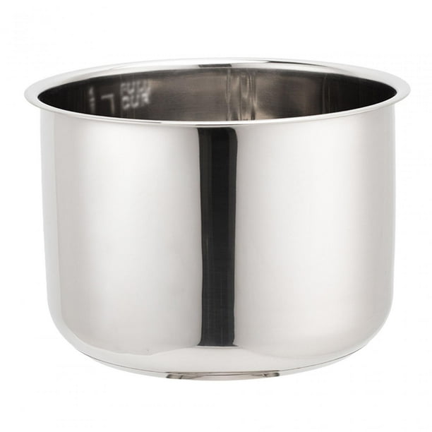 Olla arrocera perfecl Contenedor interior utensilio de cocina redondo Acero inoxidable 5L