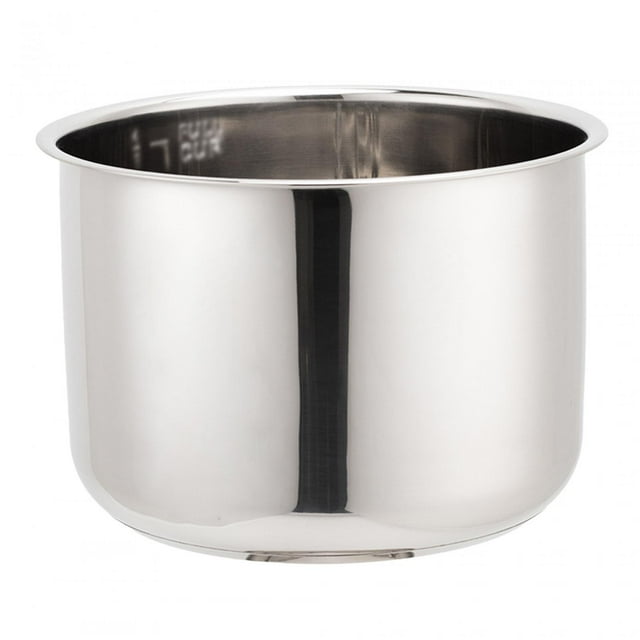 Tnarru Rice Cooker Inner Container Kitchen Gadgets Round Stainless Steel Convenient Inner Pot Cookware for Household Pressure Cooker 5L