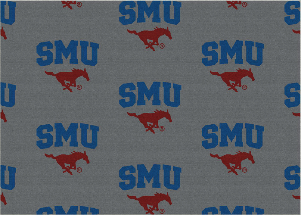 Milliken Ncaa College Repeat Area Rug Southern Methodist Smu Mustangs
