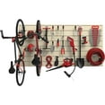 thumbnail image 3 of CrownWall PVC SlatWall Panels Garage Organizer Wall Mount with 20-pc Locking Hook Kit, 8’ x 4’ Sandstone, 3 of 9