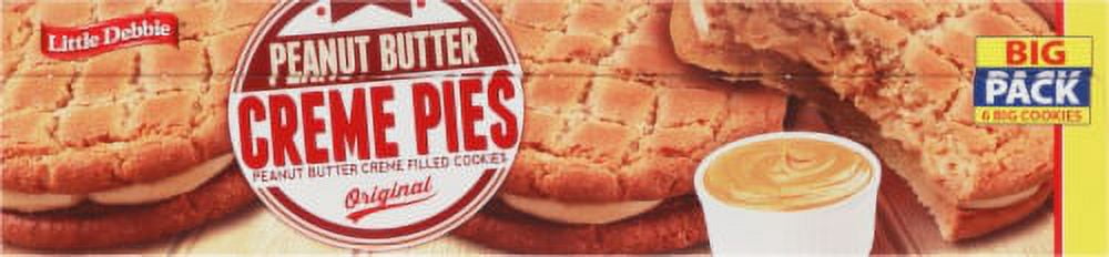 2X-Little Debbie Original Peanut Butter Creme Pies Big Pack - 3.1 oz - 6 ct