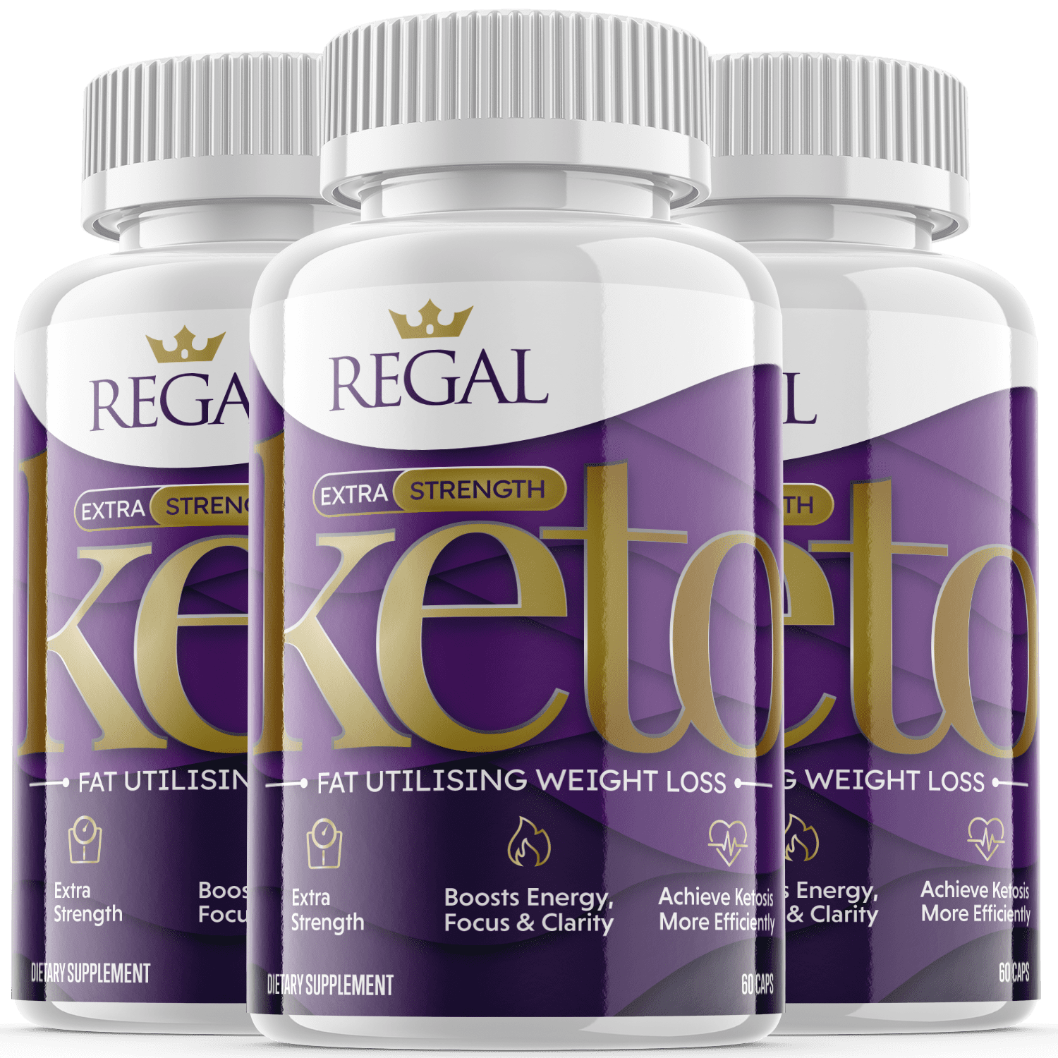 (3 Pack) Regal Keto Supplement for Weight Loss Energy & Focus