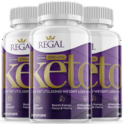 (3 Pack) Regal - Keto Supplement for Weight Loss - Energy & Focus Boosting Dietary Supplements for Weight Management & Metabolism - Advanced Fat Burn Raspberry Ketones Pills - 180 Capsules