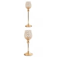 thumbnail image 1 of 2 candelabros de cristal, candelabros , adornos de decoración para fiestas Yotijar Portavelas de cristal, 1 of 10
