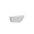 thumbnail image 2 of HomeStock Art Deco Dreams Freestanding Tub, Pure White Acrylic Design with Rounded Lines and Integrated Drain, Comfort Backrest, 60" x 30" x 28", 2 of 10