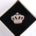 thumbnail image 1 of Corona de Princesa Corona de Diamantes de Imitación Pin de Aleación de Oro Rosa Corona Broche Ropa Ornamento Pin de Ropa para Mujeres Zefei Wu 9024735067894, 1 of 5