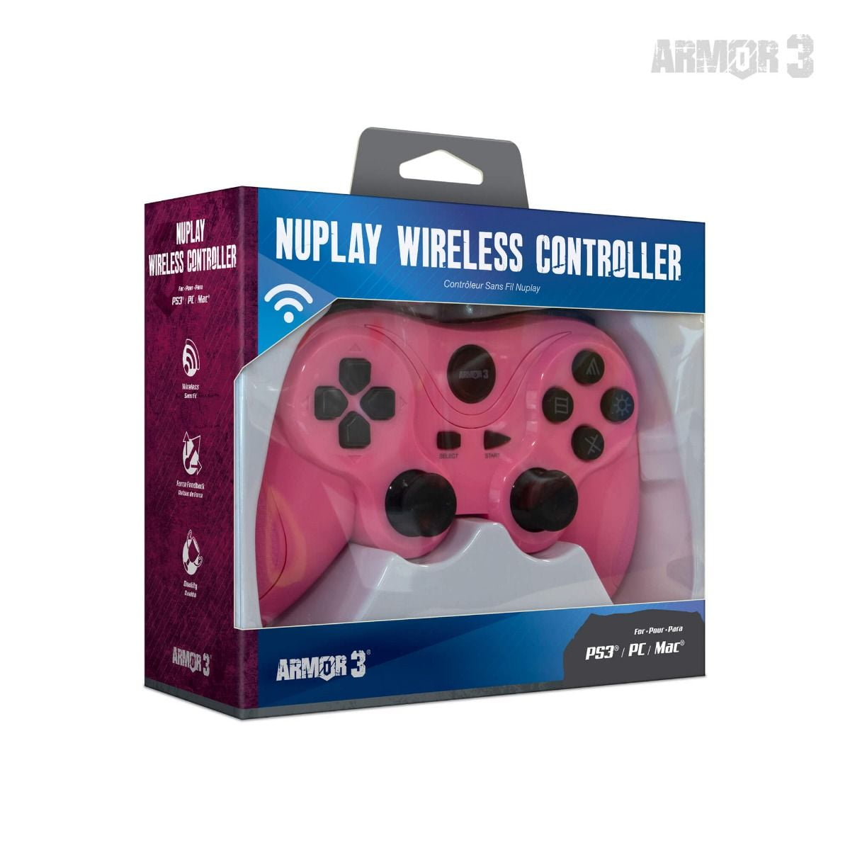 ps3 controller hot pink