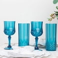 thumbnail image 5 of Balsa Circle 6 Crystal Ocean Blue 14 oz Plastic Reusable Drinking Glasses Party Events Home Tableware Supplies, 5 of 8