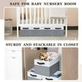 thumbnail image 6 of 4 Pack Large Storage Bins with Lids, Foldable Fabric Baskets for Clothes, Toys, Blanket, 6 of 7