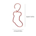 thumbnail image 4 of 50 Pack Ornament Hooks, Christmas Ornament Hooks Ornaments Hangers Hooks for Christmas Ornaments Metal Wire Ornaments Hooks Anchors for Xmas Tree Decorations Hanging, Red, 4 of 5