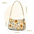 thumbnail image 3 of FORMRS Womens Shoulder Bag with Chain Strap Clutch Purse Cute Tote Handbag, Watercolor Sunflowers, 3 of 7