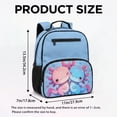 thumbnail image 7 of Jeiento Cute Axolotl 13.5 Inch Preschool Backpack for Toddlers 2-5, Lightweight Kids School Bag for Girls, Can Be Used as Handbag, Blue, 7 of 7