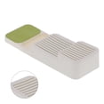 thumbnail image 4 of Knife Holder,  Knife Rack Easy To Operate 2-Layer  for Home for Kitchen White Green, 4 of 8