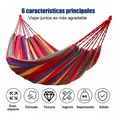 thumbnail image 2 of Hamaca De Lona Cómoda Y Económica Puede Soportar 200 Kg colores, 2 of 5