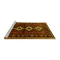 thumbnail image 2 of Ahgly Company Machine Washable Indoor Rectangle Persian Yellow Traditional Area Rugs, 4' x 6', 2 of 4