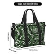 thumbnail image 2 of Travel Duffle Bag Green Snakeskin Travel Tote Bags Carry on Luggage Waterproof Weekender Bags with Top Handle Adjustable Shoulde Strap for Travel Gym, 2 of 5
