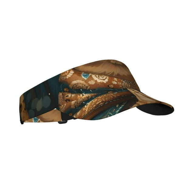Balery Surreal Meditating Cat Gorra deportiva con visera ajustable para mujer y hombre (talla única)
