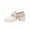 Beige, variant on Willtoo Women's chunky PU Faux Leather Shoes with Bow Slip On Casual Daily Wear Loafers Rubber Sole Cute Casual Dress Footwear