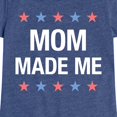 thumbnail image 3 of Instant Message - Matching 4Th Shirts Mom Made Me - Toddler & Youth Girls Short Sleeve Graphic T-Shirt, 3 of 6