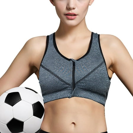 

Juntful Sports Bra Shockproof High-intensity Without Rims Zipper Underwear