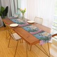 thumbnail image 2 of Yayeee Table Runner 70 inches Long Home Kitchen Dinning Party Decoration, Green Window Sea, 2 of 7