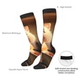 thumbnail image 4 of Honeii Cartoon Cooking Cat Print Long Socks,Novelty Design Socks Gift for Men and Women,Crew Socks,Calf Socks, 4 of 6