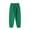 Green, variant on Kids Unisex Fleece Sweatpant Casual Drawstring Jogger Pants Elastic Waist Athletic Sweatpants Fall Winter for Boys Or Girls With Pockets White,8 Years