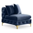 thumbnail image 1 of Meridian Furniture Tremblay Navy Velvet Armless Chair, 1 of 11