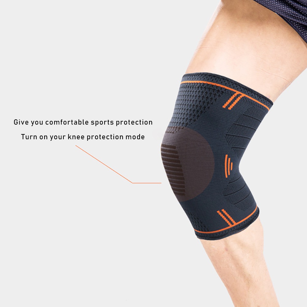 Non-slip Compression Knee Brace for Working out Support for Running, Basketball, Weightlifting, Gym, Workout - image 2 of 6